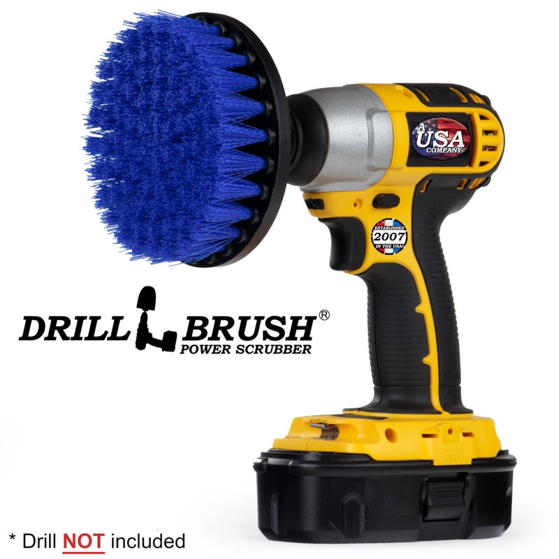 Drillbrush Boat Brush Scrubbing Accessories - Aquatic Cleaning Supplies - Boat Hull Cleaning Brush Set - Barnacle Remover - Boat Deck Brush - Tank Cleaning Tool Set - Fish Tank Scrubbing Brush - Boat Brush Set - Image 4